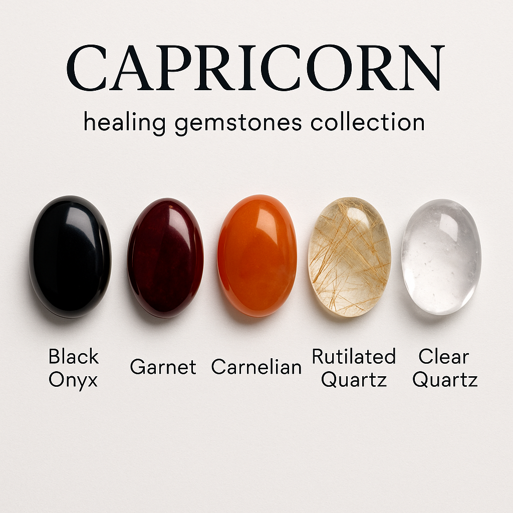 "Capricorn" Zodiac Sign Gemstone Collection Bag