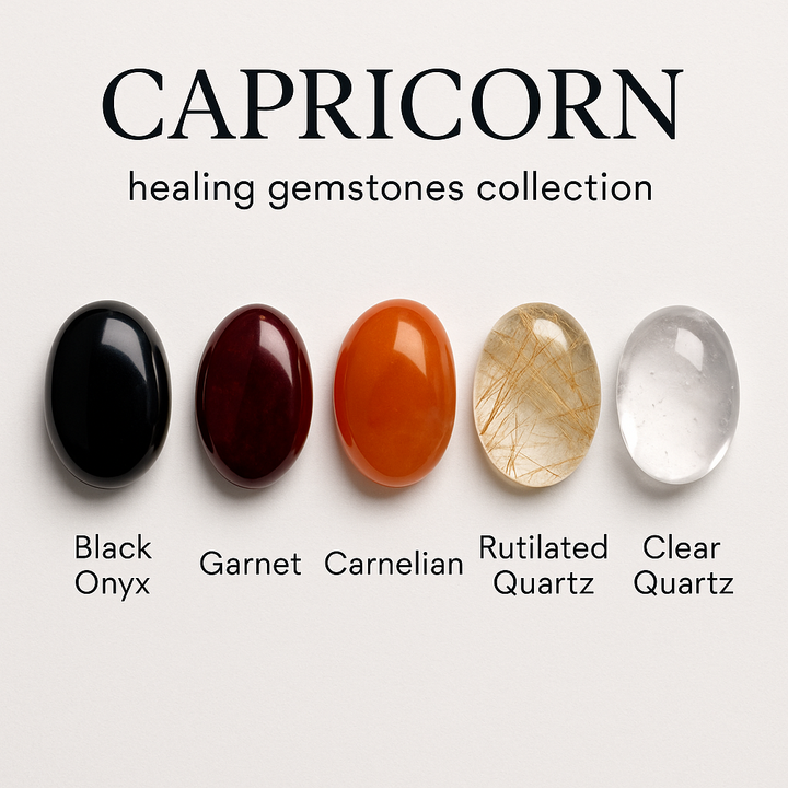 "Capricorn" Zodiac Sign Gemstone Collection Bag
