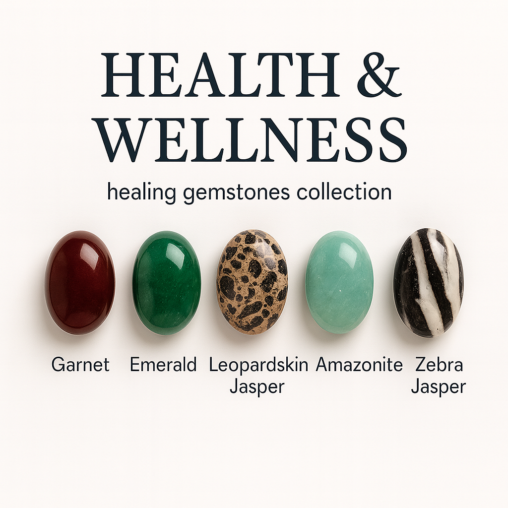 "Health & Wellness" Healing Gemstone Collection Bag