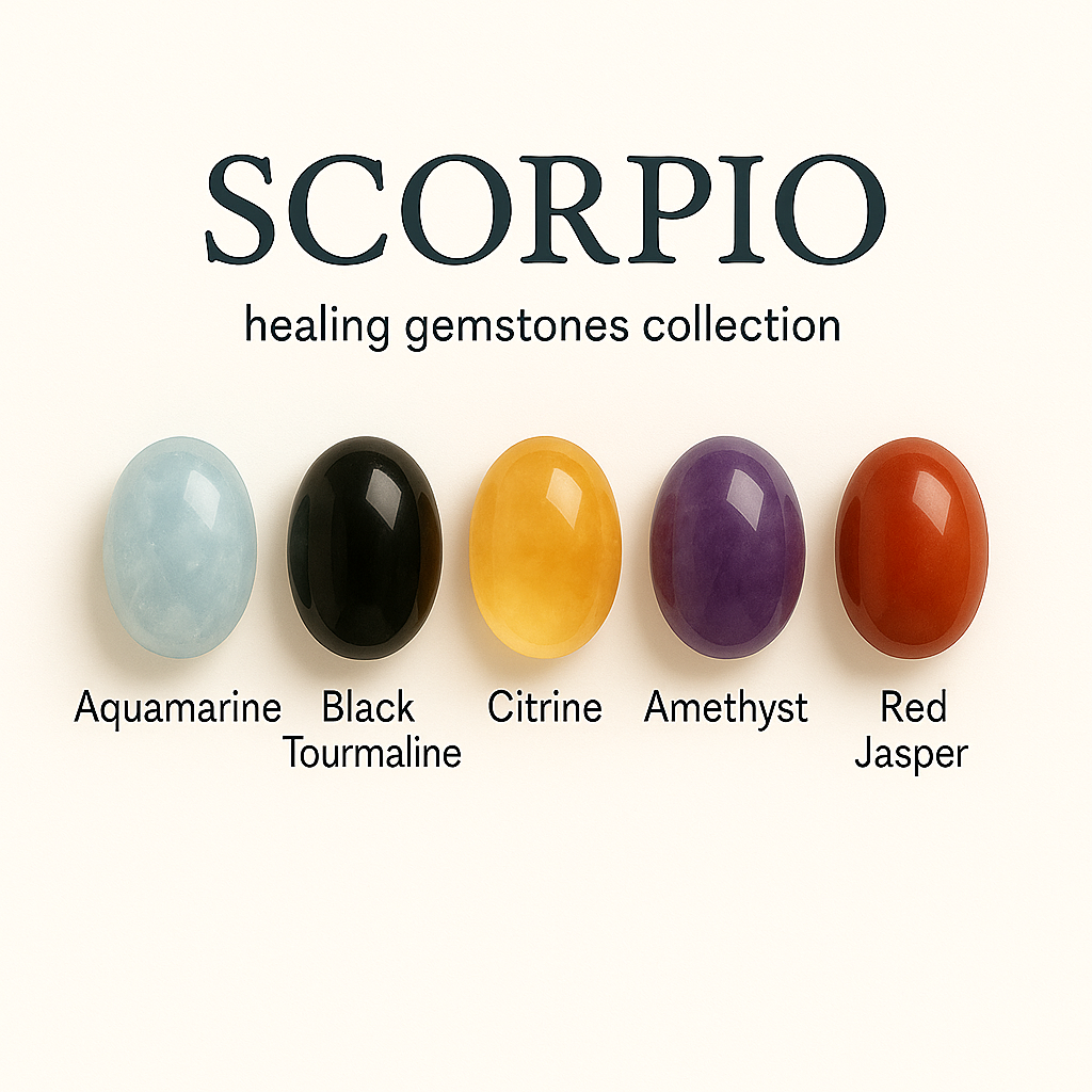 "Scorpio" Zodiac Sign Gemstone Collection Bag