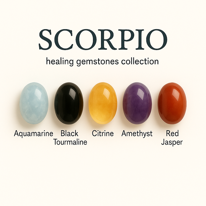 "Scorpio" Zodiac Sign Gemstone Collection Bag