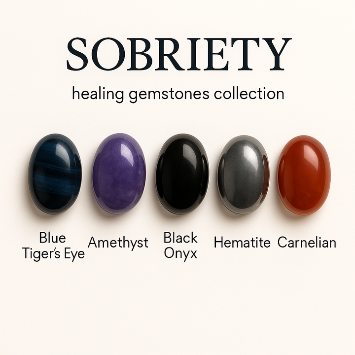 "Sobriety / Addiction Recovery" Healing Gemstone Collection Bag