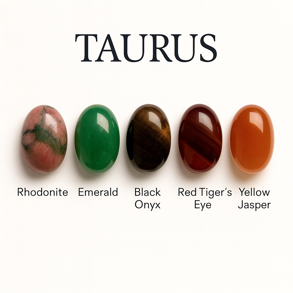 "Taurus" Zodiac Sign Gemstone Collection Bag
