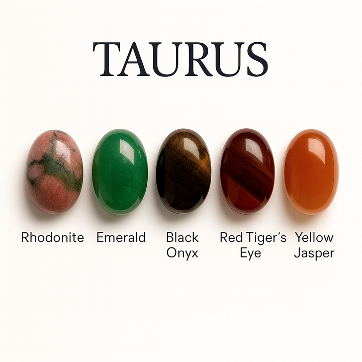"Taurus" Zodiac Sign Gemstone Collection Bag