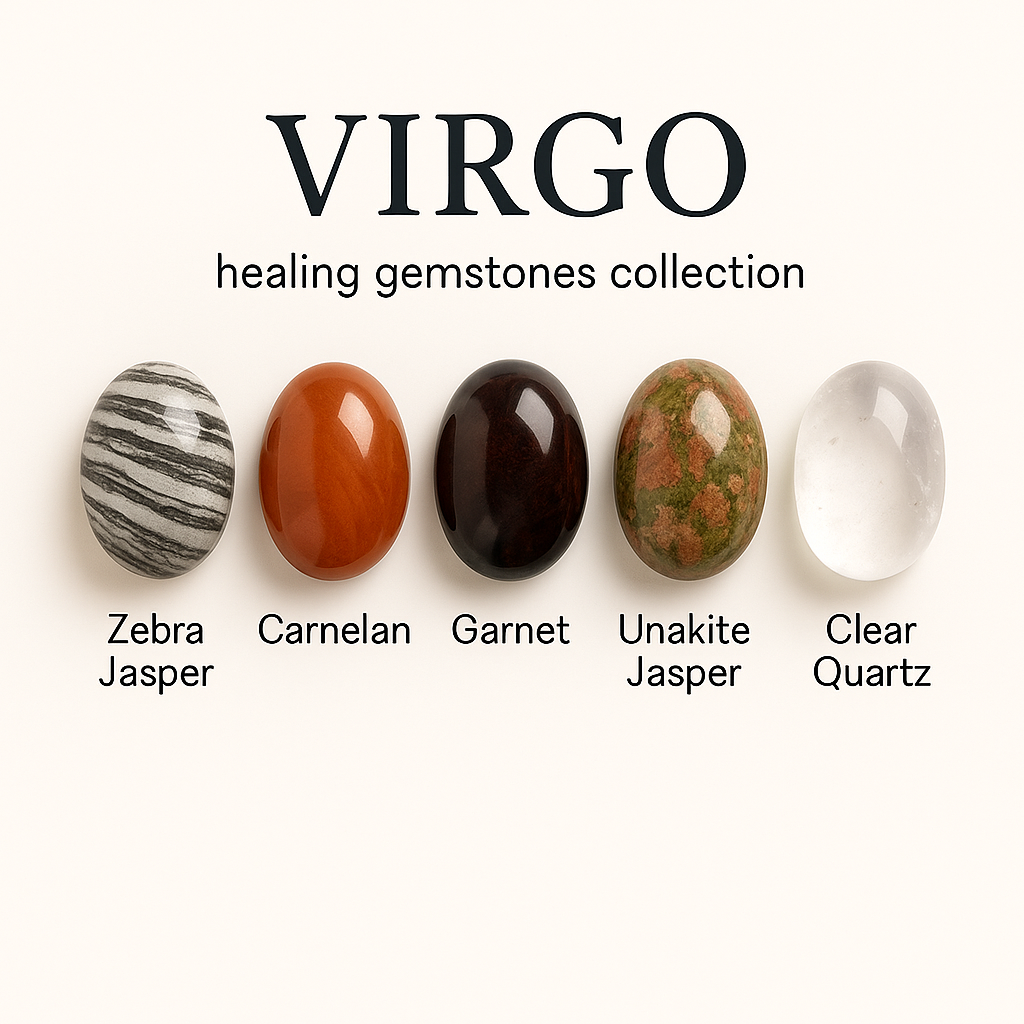 "Virgo" Zodiac Sign Gemstone Collection Bag