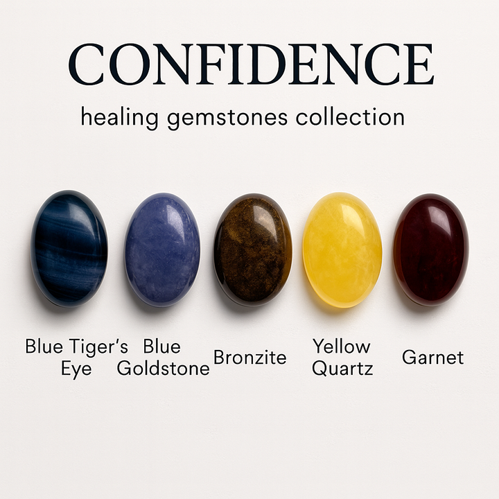 "Confidence" Healing Gemstone Collection Bag
