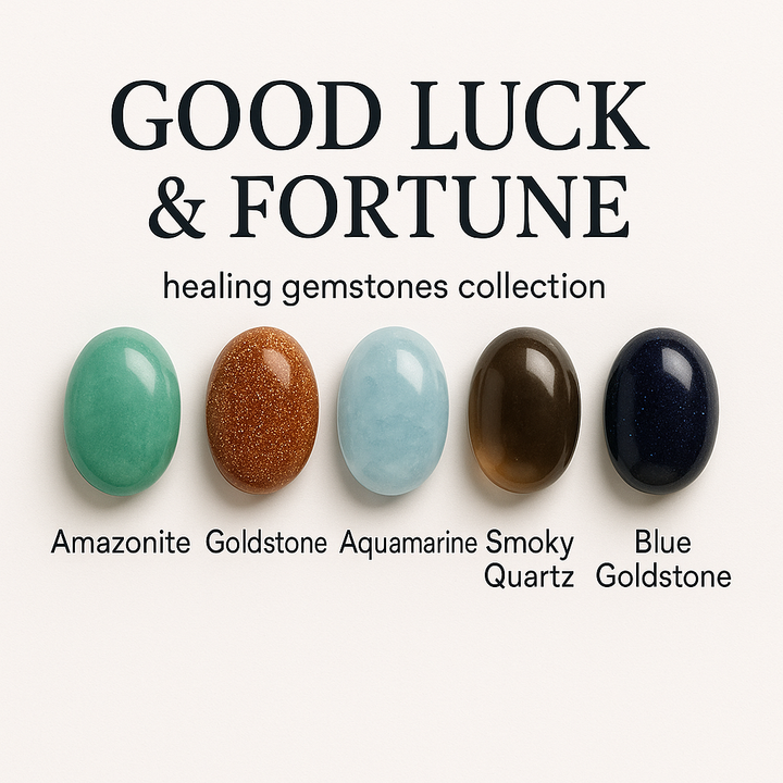 "Good Luck / Fortune" Healing Gemstone Collection Bag