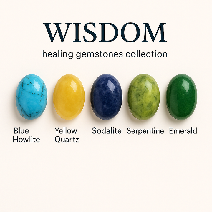 "Wisdom and Knowledge" Healing Gemstone Collection Bag