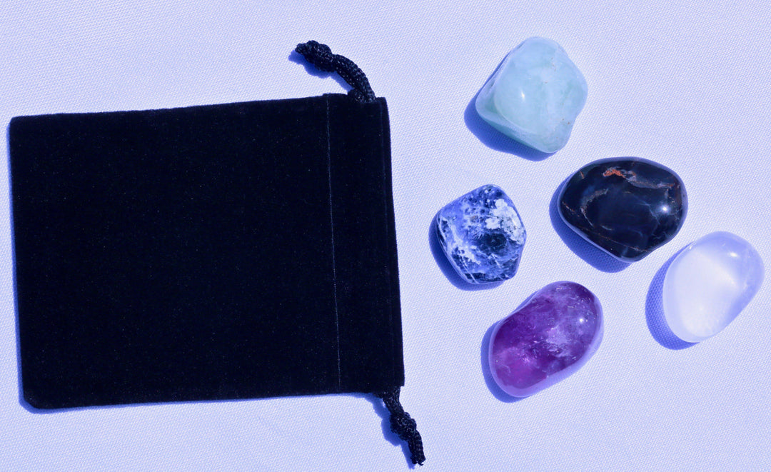 "Pisces" Zodiac Sign Gemstone Collection Bag