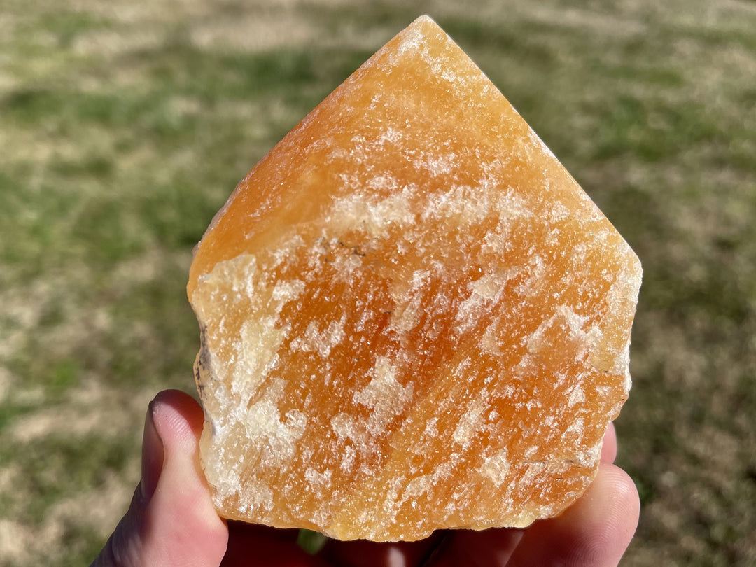 "DELICIOUS DREAMSICLES" Orange Calcite Crystal Point HIGH QUALITY Healing Gemstone
