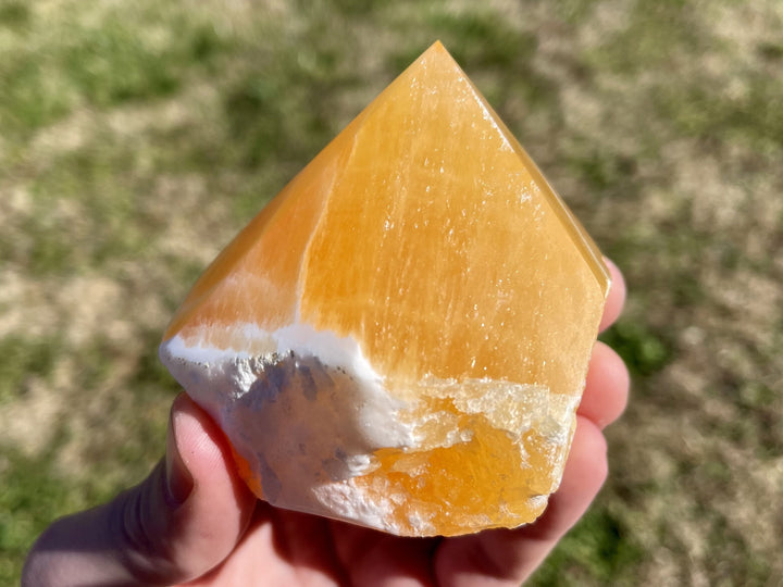 "DELICIOUS DREAMSICLES" Orange Calcite Crystal Point HIGH QUALITY Healing Gemstone