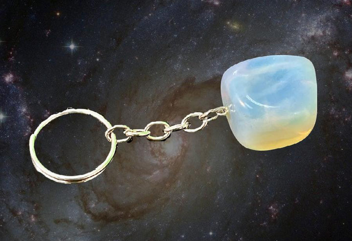 "FUNKY FORTUNE TELLER" Opalite Crystal High Quality Keychain