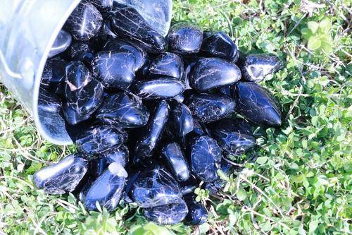 Black Tourmaline Tumbled Stone-Cosmic Cuts