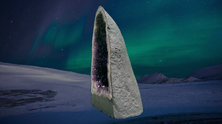 "ONWARDS & UPWARDS" Amethyst Geode Cathedral 17.75 VERY High Quality AG-37