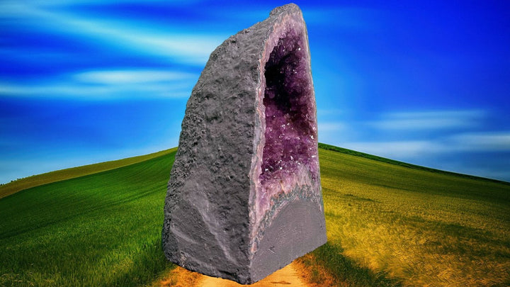"SPIRITUAL EVOLUTION" Amethyst Geode Cathedral 18.00 VERY High Quality AG-18