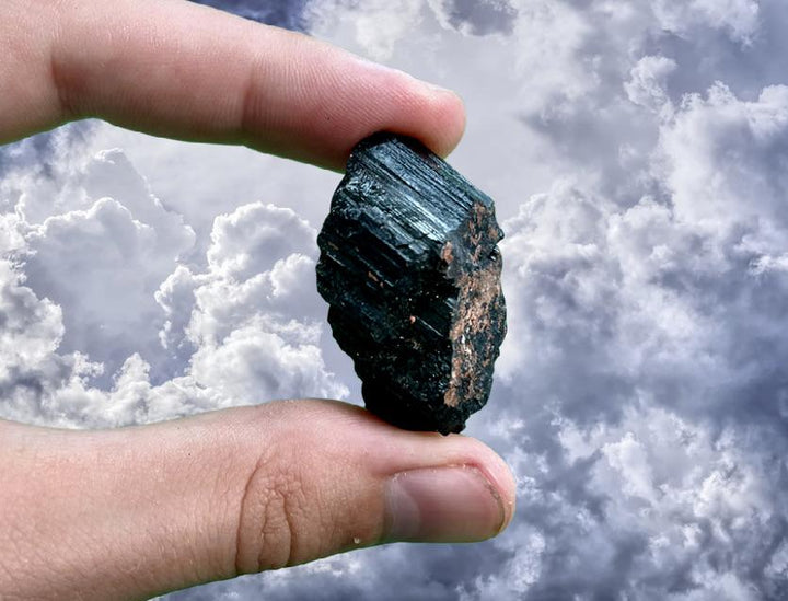 "SHELTER FROM THE STORM" Black Tourmaline High Quality Raw Crystal