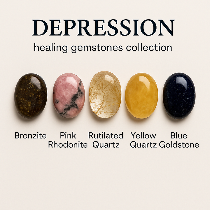 "Depression" Healing Gemstone Collection Bag