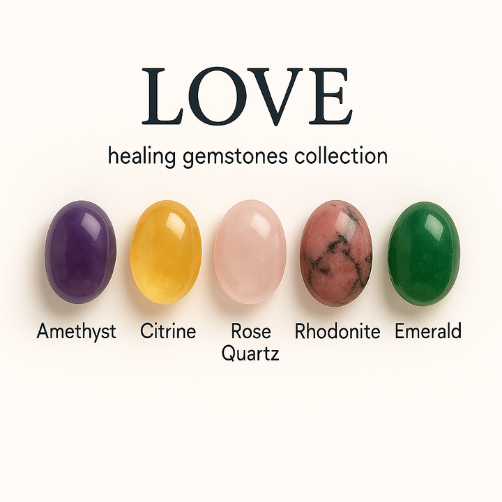 "Love" Healing Gemstone Collection Bag