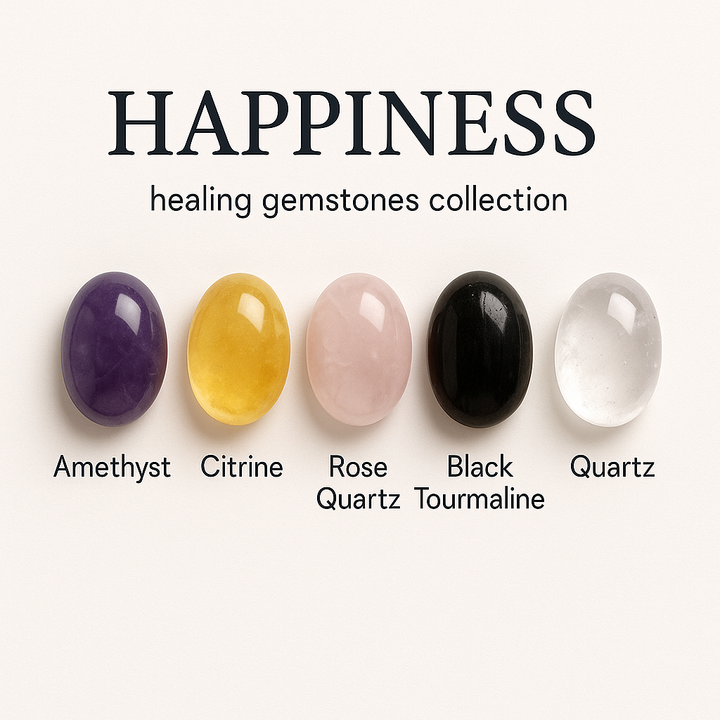 "Happiness" Healing Gemstone Collection Bag