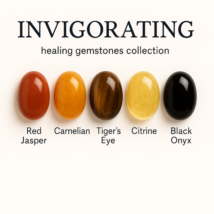 "Invigorating Energy" Healing Gemstone Collection Bag