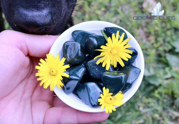 Tumbled Green Jasper Stone High Quality