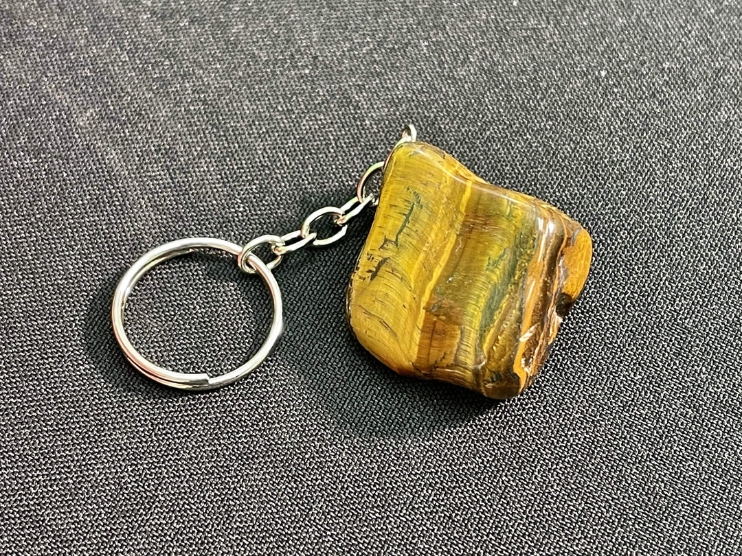 "TALISMAN OF STRENGTH" Tiger Eye High Quality Keychain