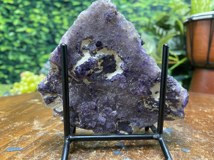 Purple Fluorite w Stand "RARE MARVEL OF MOTHER NATURE" 4.50 Illinois MUSEUM QUALITY NS-164
