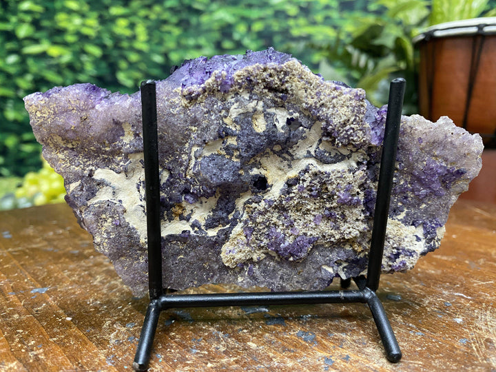 Purple Fluorite w Stand "HEALING CUBES" 5.50 Illinois MUSEUM QUALITY NS-165