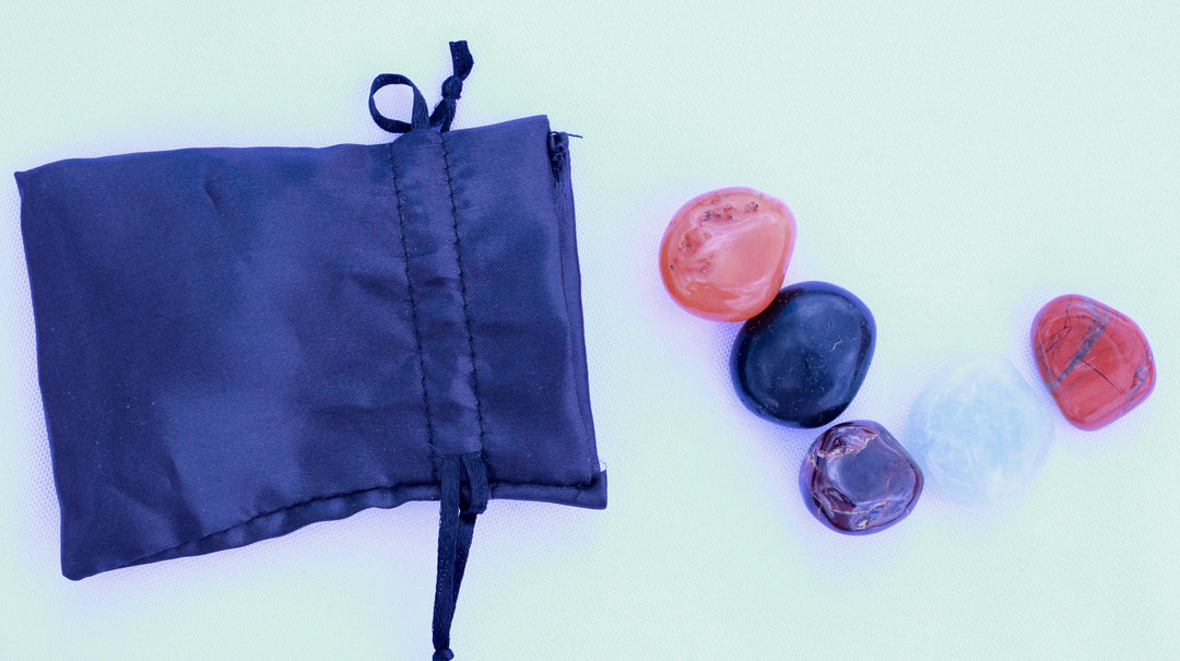 "Aries" Zodiac Sign Gemstone Collection Bag