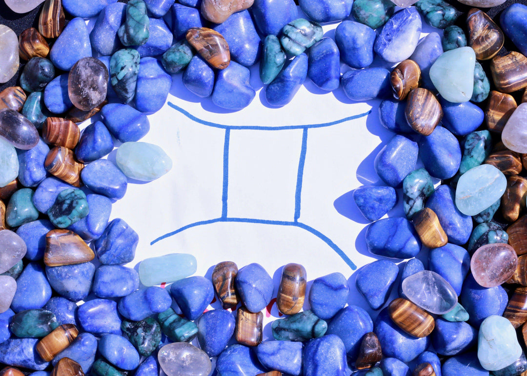 "Gemini" Zodiac Sign Gemstone Collection Bag
