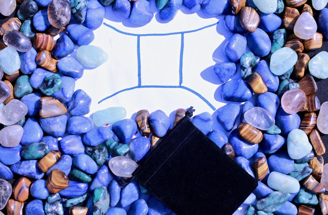 "Gemini" Zodiac Sign Gemstone Collection Bag